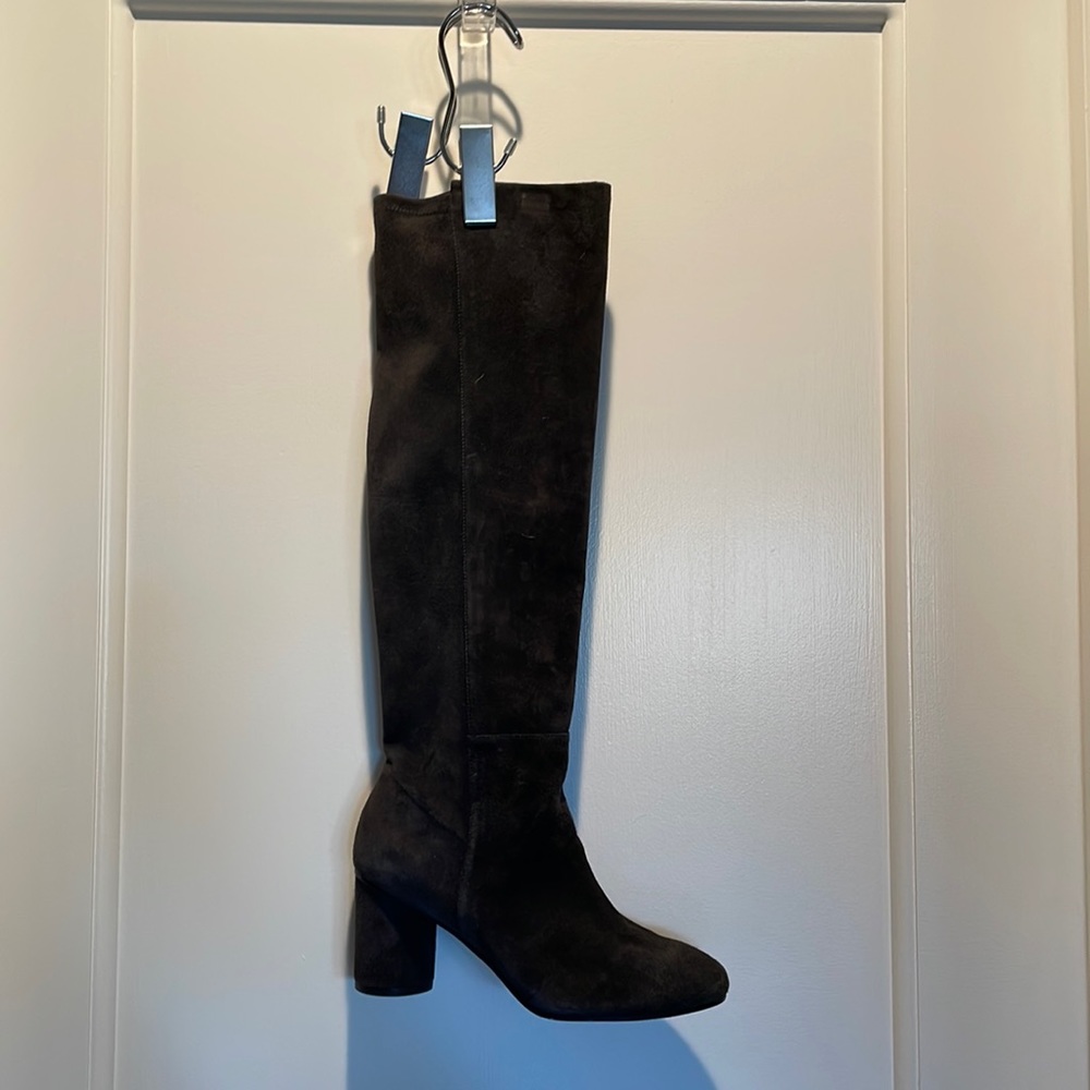Dark gray suede Stuart Weitzman boots size 6 1/2